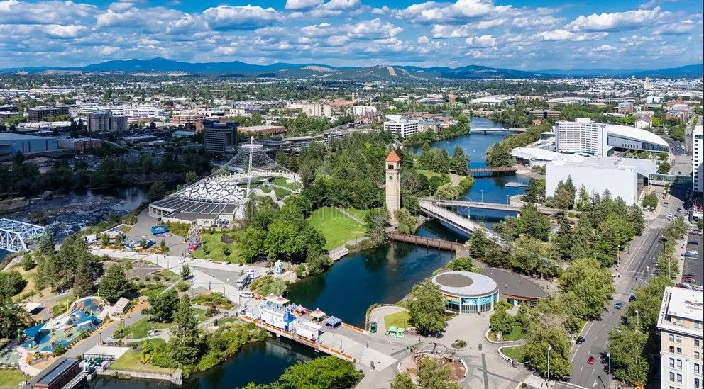 Spokane aerial view