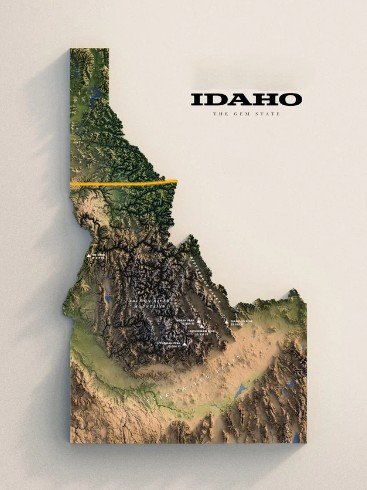 Idaho Panhandle regional map