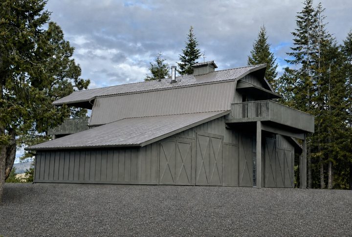Residence front elevation, west aspect